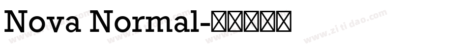 Nova Normal字体转换
